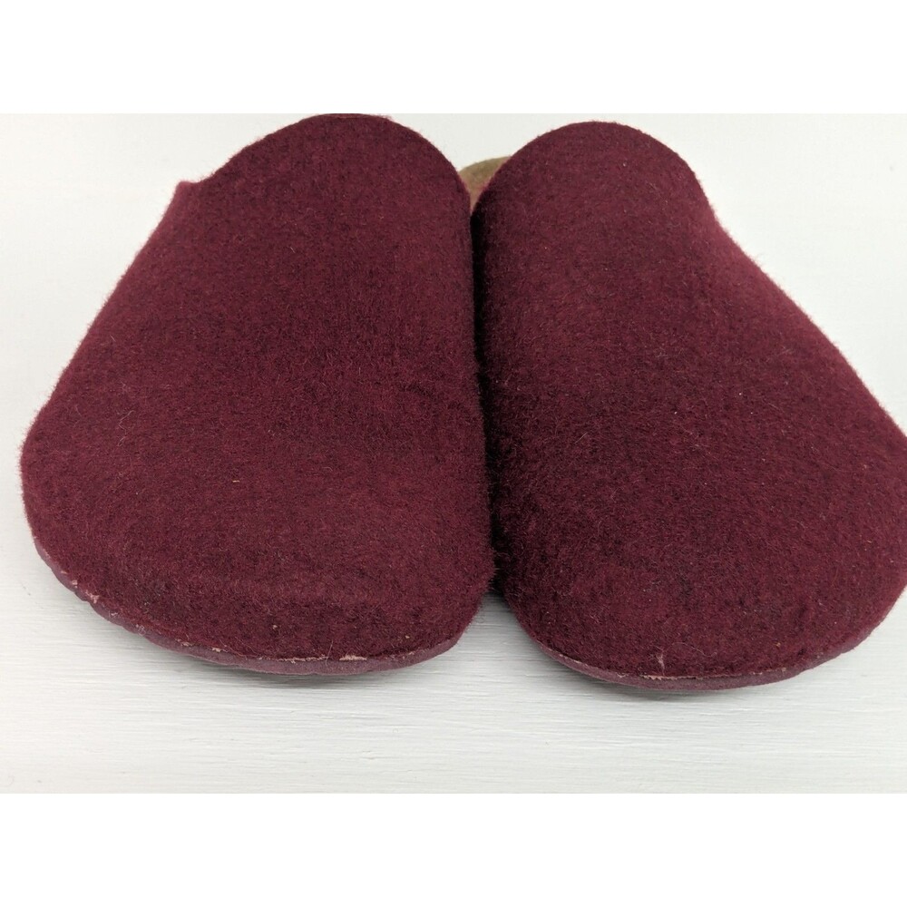 Birkenstock Amsterdam Felt Clog Burgundy Mens Size 40 EU 10 US - Picture 3 of 10